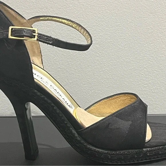 Dolce & Gabbana BRAND NEW!!! Black Silk Pumps w/Box Size 6 AJ20 - Picture 4 of 5